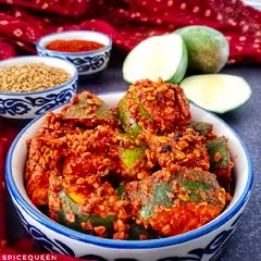 A picture of Whole Methi and Mango Pickle.