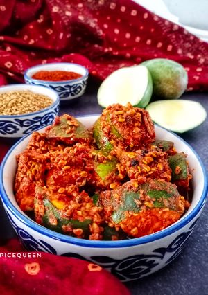 A picture of Whole Methi and Mango Pickle.