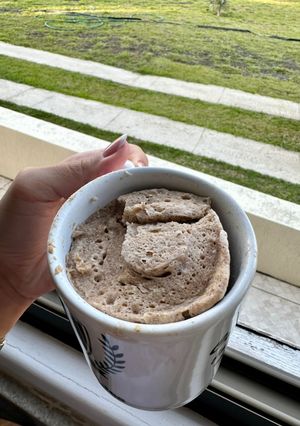 Foto de Bolo de caneca de banana proteico