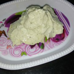 A picture of Tulsi tender coconut ice cream.