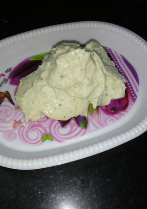 A picture of Tulsi tender coconut ice cream.