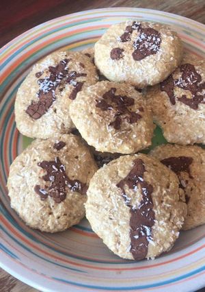 Una foto de Galletas de coco y avena light