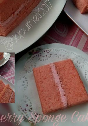 Foto resep Strawberry Sponge Cake
