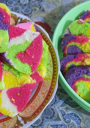 Foto resep Kue kukus rainbow