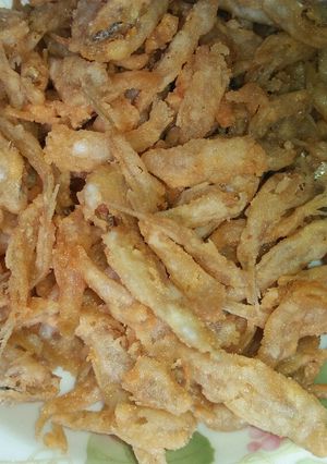 Hình của món Cá cơm chiên giòn.