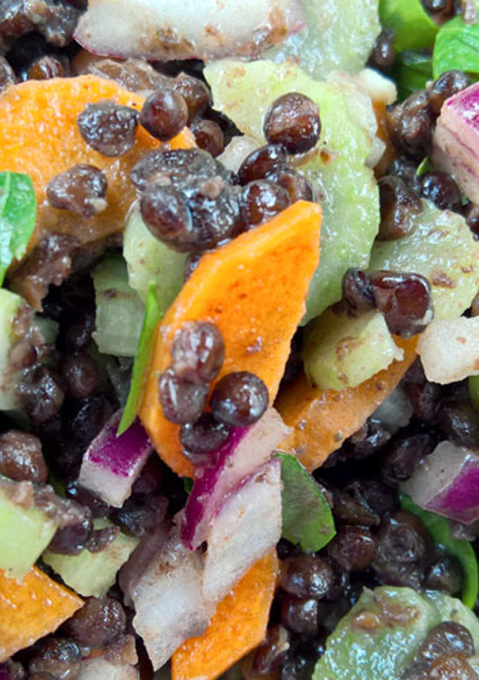 Una foto de Ensalada de lentejas
