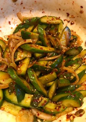 A picture of Spicy Cucumbers.