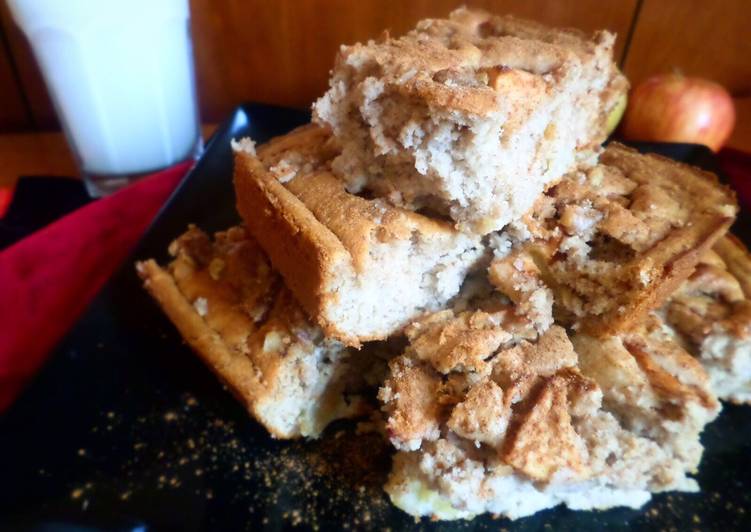 Bizcocho fit de avena y manzana