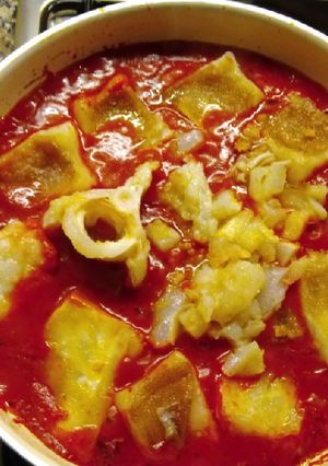Foto di Pescestocco con sugo al profumo di finocchietti di mare