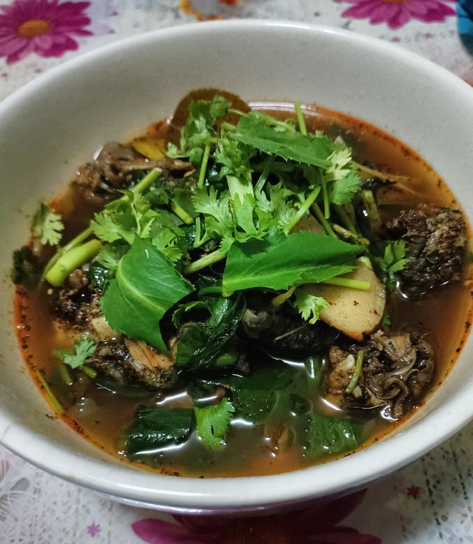 รูปของ ต้มยำกบ (ใส่พริกลาบ)