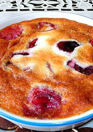 Foto principal de Soufflé templado de cerezas