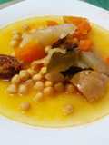 Potaje de garbanzos y calabaza