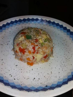 Una foto de Arroz con fruta y verduras