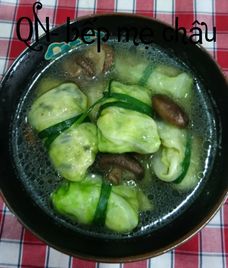 canh bắp cải chay