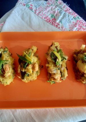 A picture of Green plantain in style.