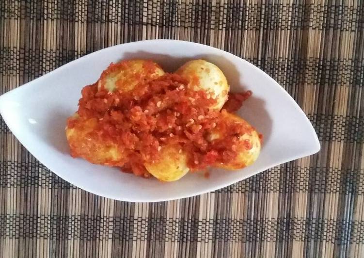 Telur Balado irit gas