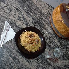 A picture of Almond rice pilaf.