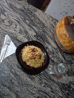 A picture of Almond rice pilaf.