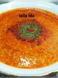 Turkish Red Lentil Soup with Bulgur and Rice
