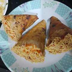 A picture of Leftover roti cone.