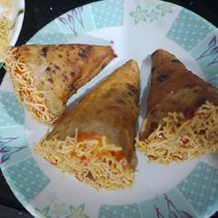 A picture of Leftover roti cone.