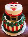 Pastel de fondant navideño