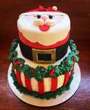 Pastel de fondant navideño