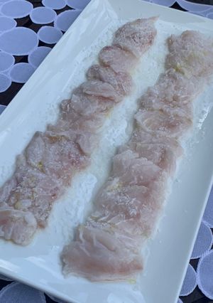 Une photo de Carpaccio de poisson au goût des îles 🌴