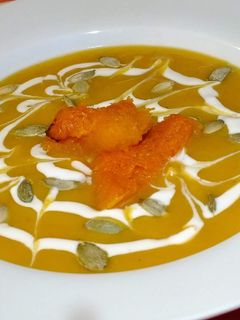 Sütőtök krémleves recept fotója