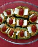 Zapallitos rellenos con vegetales