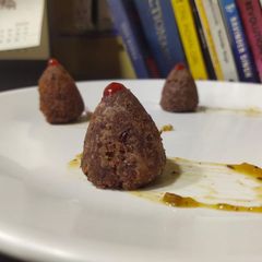 A picture of Rajma kibbeh.