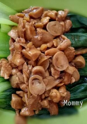 Foto resep Pokcoy Ayam Jamur
