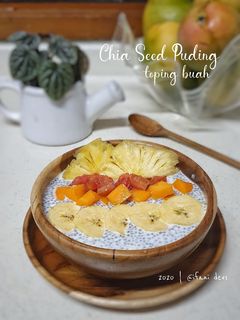 Foto resep 238. Chia Seed Puding Toping Buah