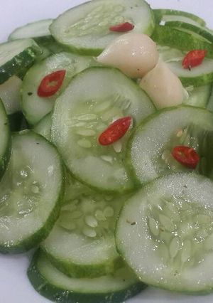 Hình của món Salad dưa chuột.