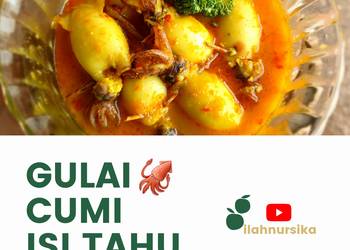 Resep Terbaru GULAI CUMI ISI TAHU 🦑🦑 Sedap Nikmat