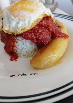 Una foto de Arroz cubana