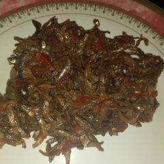 A picture of Fried omena.