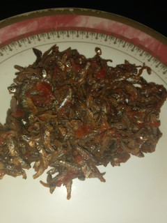 A picture of Fried omena.