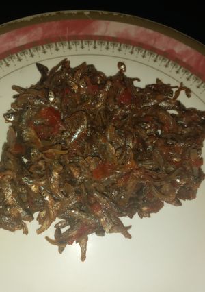 A picture of Fried omena.