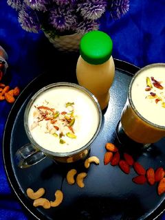 बादाम मिल्क शेक रेसिपी मुख्य फोटो
