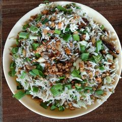 A picture of Chilli garlic fried rice.
