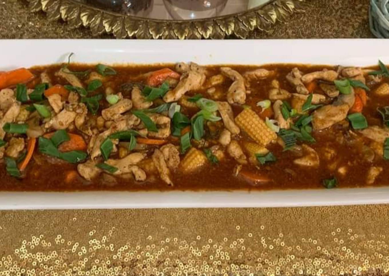 Stir fried chicken and veggies