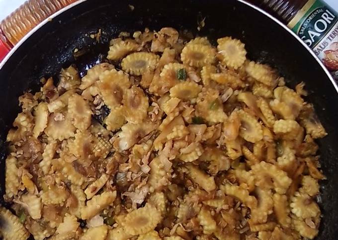 Resep  memasak Jagung Putren Masak Saus Teriyaki n Baceman Bawang Putih  sedap