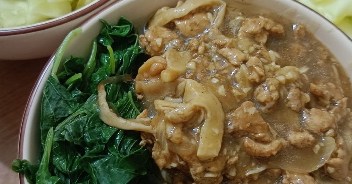 Mie Ayam Jamur Simple