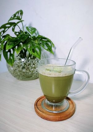 Foto resep Dirty Matcha Latte