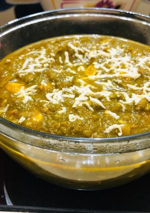 A picture of Palak corn.