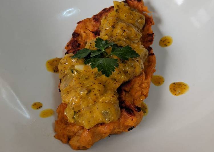 Salmão sem salmão ao molho de maracujá - Tudogosreceitas