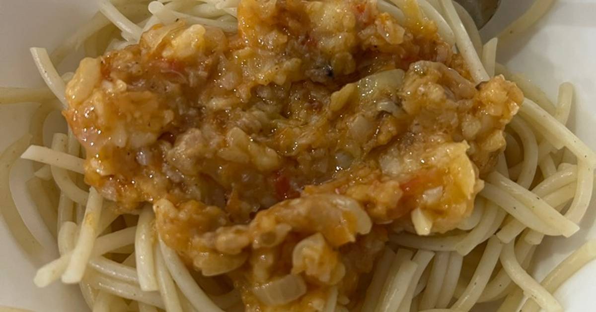 Resep Spaghetti Bolognese MPASI 1.5tahun oleh catherine guo Cookpad