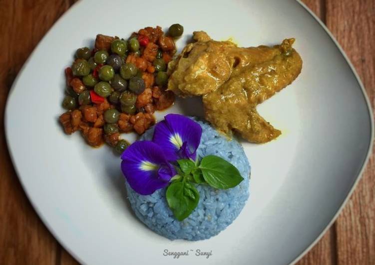 Nasi liwet kembang telang