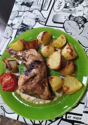 Una foto de Pollo al horno